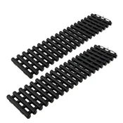 Costway Tračne podloge za oprijem pnevmatik 2 kosa 82x21x2,8 cm črne