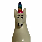 CONDOMERIE Unicorn Rainbow Hand-Painted Decorative Latex Model, Multicolor D-243242