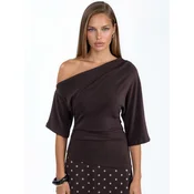 Busem Bluza temno rjava