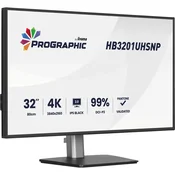 iiyama ProGraphic HB3201UHSNP-B1, LED monitor - 31.5 - black (matt), UltraHD/4K, IPS, HDMI, DP, USB-C, USB hub