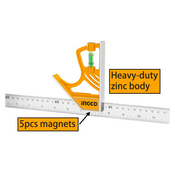 Ingco ugaonik sa magnetom 300x25mm ( HSR530255 )