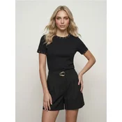Sinsay - Pamucna bluza sa ukrasima - crno