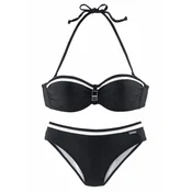 LASCANA Bikini črna / bela