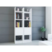 Hanah Home Polica za knjige Esbi 102, 66.2x150x29.5 cm, Bela