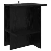 vidaXL Klubska miza Črni hrast 40 x 30 x 49 cm Inženirski les