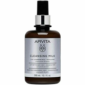 Apivita Cleansing Chamomile & Honey čistilno mleko 3 v 1 za obraz in oči 300 ml