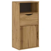 Vidaxl Stranska omarica s predalom ODDA 40x24x79 cm masivna borovina