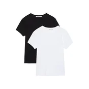 Pull&Bear Majica črna/bela