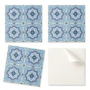shumee PVC lepilne ploščice z motivi, idealne za hodnik, vzorec ploščic z ornamenti 4x50x50 cm