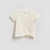 Reserved - Rebrasti bluza sa volanom