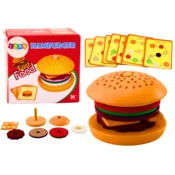slomart Leseni hamburger z 8 elementi in 10 karticami s recepti