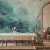 Foto tapeta - Fish in the ocean 250x175 Vodootporna