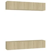 TV ormarici 4 kom boja hrasta sonome 80 x 30 x 30 cm drvena