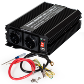 Pretvornik napetosti od 12 V do 230 V, 1000 W, 2000 W - tectake