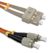 Qoltec SC/UPC - FC/UPC optični patchcord | Večmodni | 50/125 | OM2 | Duplex | 2 m