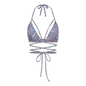 LSCN by LASCANA Bikini zgornji del Lisa  golobje modra / nebeško modra / oranžna