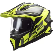 Enduro motoristička kaciga LS2 MX701 C Explorer Alter mat crno-fluo žuta