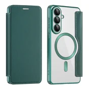 Torbica SmartMag Book s MagSafe tehnologijom i RFID novcanikom za Samsung Galaxy S26 Plus - green
