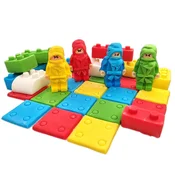 shumee Tortni set Blocks Karate People Tiles /KKK4