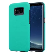 Cadorabo CADORABO Ohišje, združljiv s Samsungom v liliji turkizni zaščitni pokrov z dodatnim oprijemom proti zdrs v trikotniku, narejen iz silikona in plastike, (20571165)