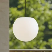 Lindby zunanja viseča svetilka Alea, bela, plastika, O 38 cm - Sodobni - bela, črna