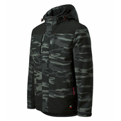 Zimska softshell jakna muška VERTEX CAMO W56 - M - Tamno siva