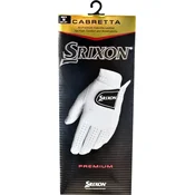 Golf rokavice Srixon Premium Cabretta Leather Golf Mens White Leva roka, S