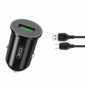 XO TZ12 Car charger QC3.0 18W + Micro USB Cable 1m (TZ12)