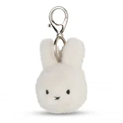 Bon Ton Toys Miffy zajček obesek za ključe Eco Fuzzy, 8 cm, kremno bel