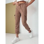 FLAYON womens sweatpants, camel, Dstreet