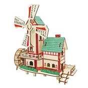Carolijashop 3d drvena slagalica - Srecna vetrenjaca ( 207)