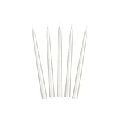 shumee Kovinska stožčasta sveča, biserna, 24 cm (1 paket/10 kosov)