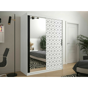 Garderoba Hartford 288 Crna, Bijela, 200x150x62cm, Porte guardarobaVrata garderobe: Klizna vrata