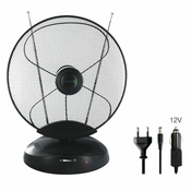 EVOLVEO Xany 4 LTE 230 / 12V, 50dBi aktivna sobna antena DVB-T / T2, LTE filter