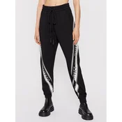 TWINSET Spodnji del trenirke 212TT2383 Črna Regular Fit