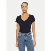 Tommy Jeans Majica DW0DW20458 Mornarsko modra Slim Fit
