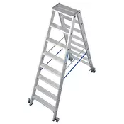 Krause Stabilo kotrljajuce obostrane merdevine 2x8 gazišta 124869