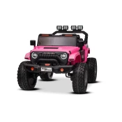 Beneo Elektrické autíčko Beneo Motors OFFRIDE 4x42 Dvojmiestne 24V, ružové, MP3 Prehrávač s USB/AUX vstupom, Pohon 4x4, Lítiová Batéria, EVA kolesá s odpružením, Diaľkový ovládač, LED Svetlá