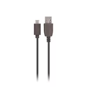 Polnilni in podatkovni USB-C v USB-A kabel Maxlife Charge s QC 3.0 in 2A - 3m - črn