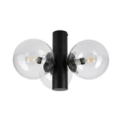 Stropna svetilka SFERIO 3xE14/5W/230V črna/prozorna