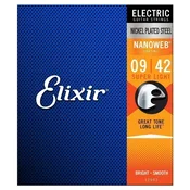 ELIXIR SUPER LIGHT NANOWEB 09-42 strune za električno kitaro