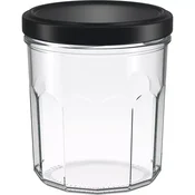 Weck Kozarci za vlaganje s črnim navojnim pokrovčkom 320 ml, komplet 6 kosov, kvadratni