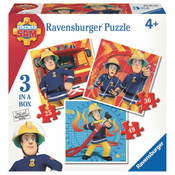 Ravensburger - Puzzle 3v1 Fireman Sam - 15 - 39 kosov