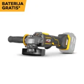 AKUMULATORSKI KOTNI BRUSILNIK, BREZKRTAČNI, 125mm 18V, JCB PRO 18PAG-125 | Topdom