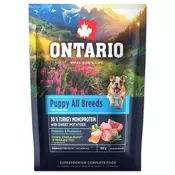 Ontario Puppy & Junior All Breeds Monoprotein puran in sladki krompir 0,1 kg