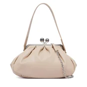 Ročna torba Weekend Max Mara Cubico 2625516124600 Kremna