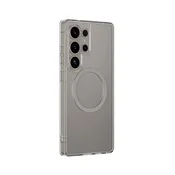 slomart Silikonska torbica AMAZINGTHING Minimal Mag Case z magnetnim obročkom za Samsung Galaxy S25 Ultra - siva