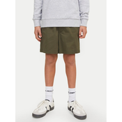Jack & Jones Junior Kratke hlače iz tkanine Jaiden 12275013 Zelena Loose Fit