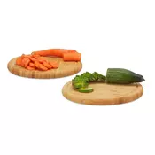 Northix Set 25 cm bambusovih desk za rezanje z žlebom za tekočino