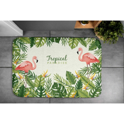 tulup.si Kopalniška preproga Flamingo ptice 90x60 cm Bela in siva